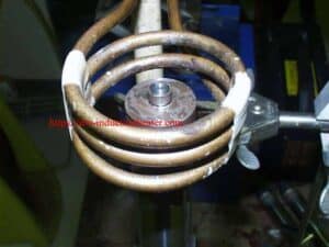 induction brazing carbide to shaft