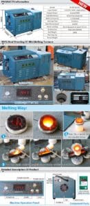 small melting gold induction furnace